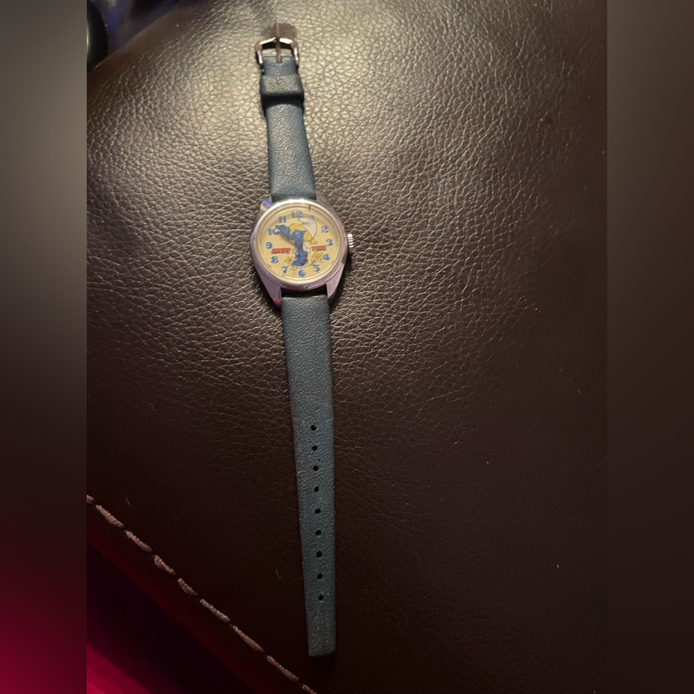 Very rare Smurfette vintage Smurf’s watch 1970s collectible Bradley timepieces - Picture 4 of 8